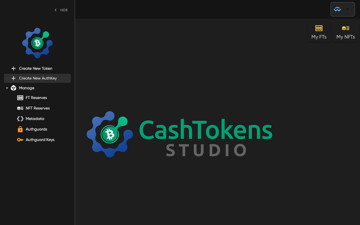 CashTokens Studio Interface